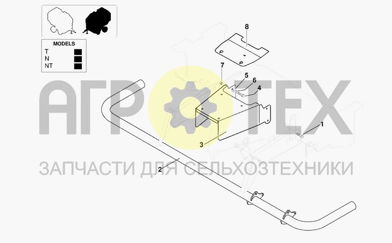 Чертеж PICKUP FRONT GUARD