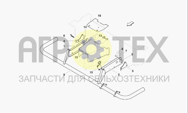 Чертеж PICKUP FRONT GUARD