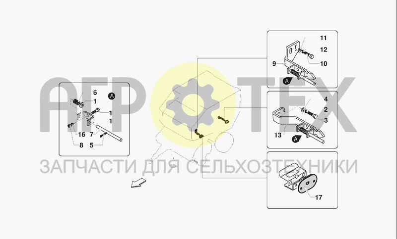 Чертеж PARTS FOR FIXED SIDE COVERS