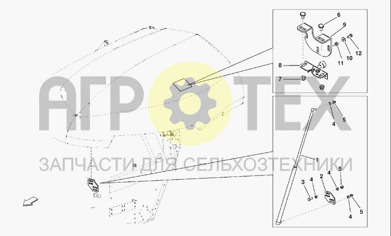 Чертеж PARTS FOR SIDE COVERS