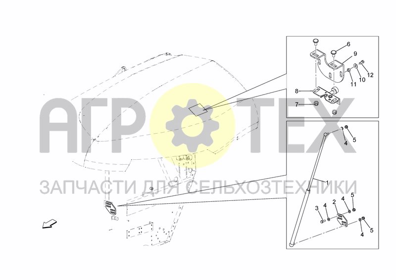 Чертеж PARTS FOR LH COVER