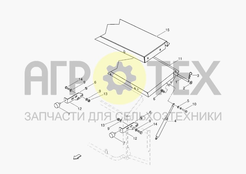 Чертеж PARTS FOR FRONT GUARDS