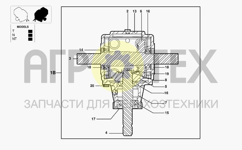 Чертеж GEAR BOX