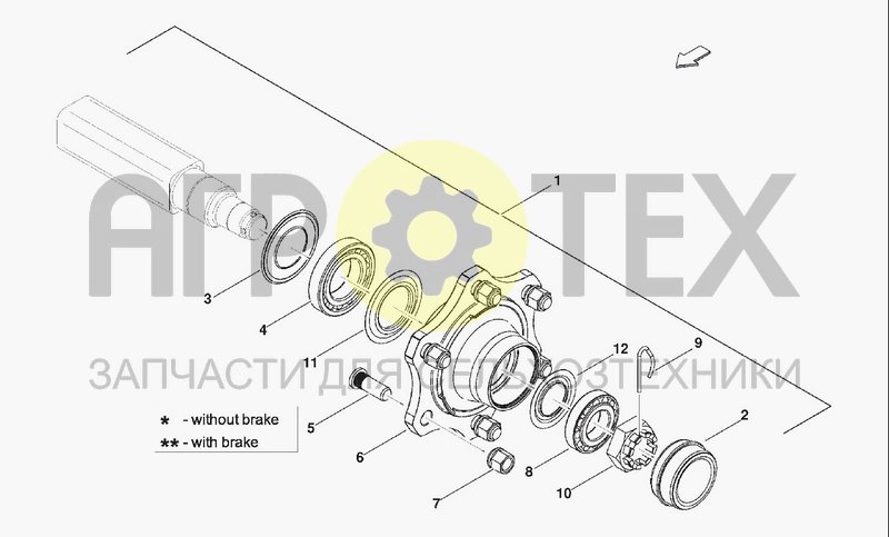 Чертеж AXLE HUB