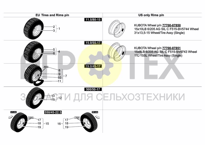 Чертеж COMPLETE WHEELS