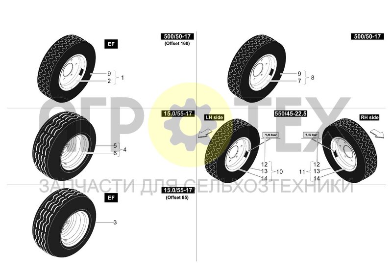 Чертеж COMPLETE WHEELS