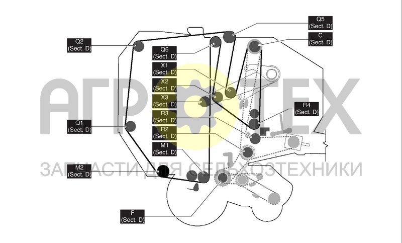 Чертеж ROLLERS DIAGRAM