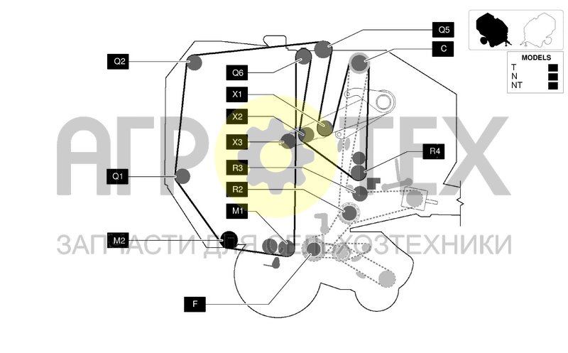 Чертеж ROLLERS DIAGRAM