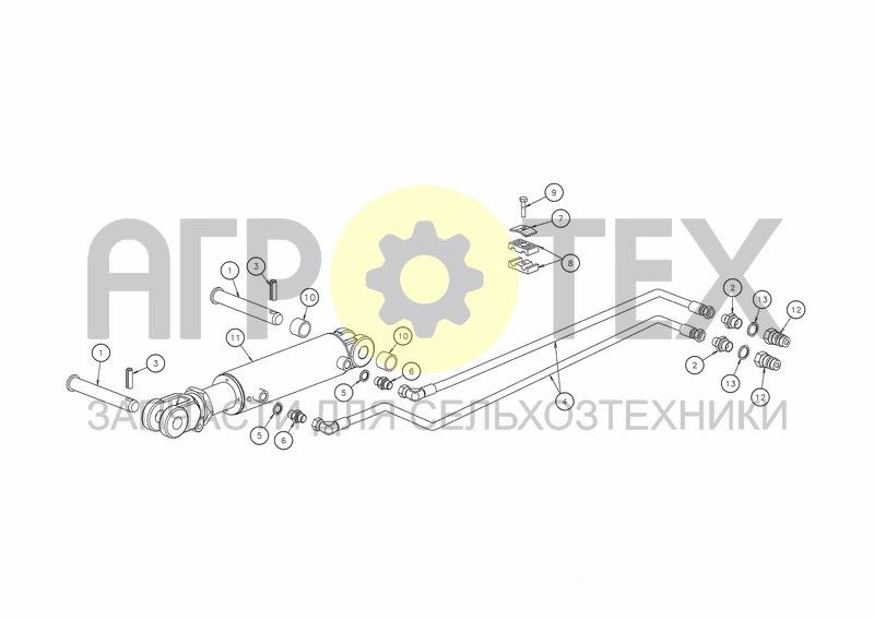 Чертеж HYDRAULICS FRONT FURROW WIDTH ADJUSTMENT