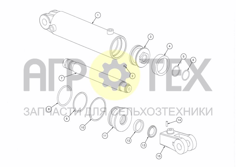 Чертеж CYLINDER D80X200 (MEMORY) (15.01.98 - 01.03.99)