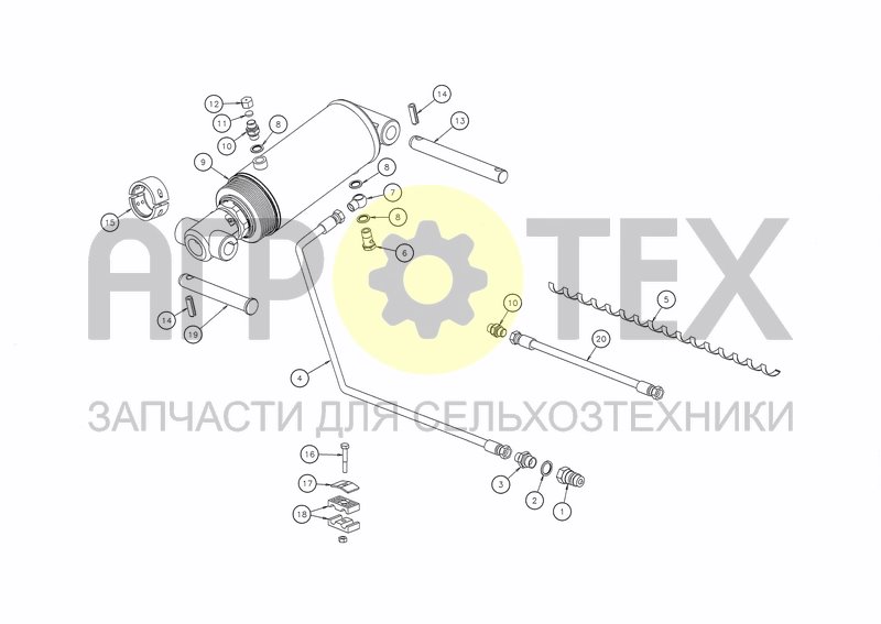 Чертеж HYDRAULICS WHEEL LIFTING