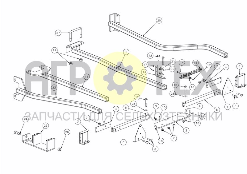 LIGHTS (MOUNTING FRAME) (BEFORE 01-11-04) (№18 на схеме)