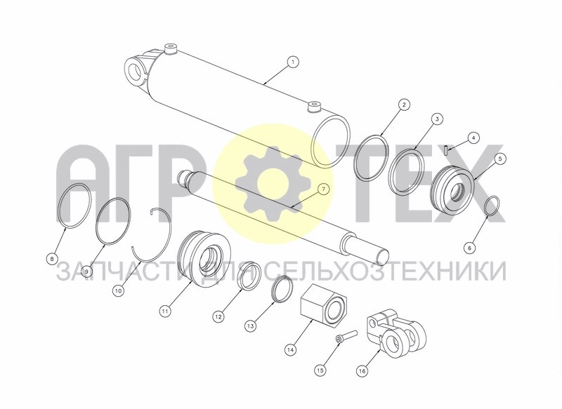 Чертеж CYLINDER D100X400 + STOP (15.05.99-01.10.00)