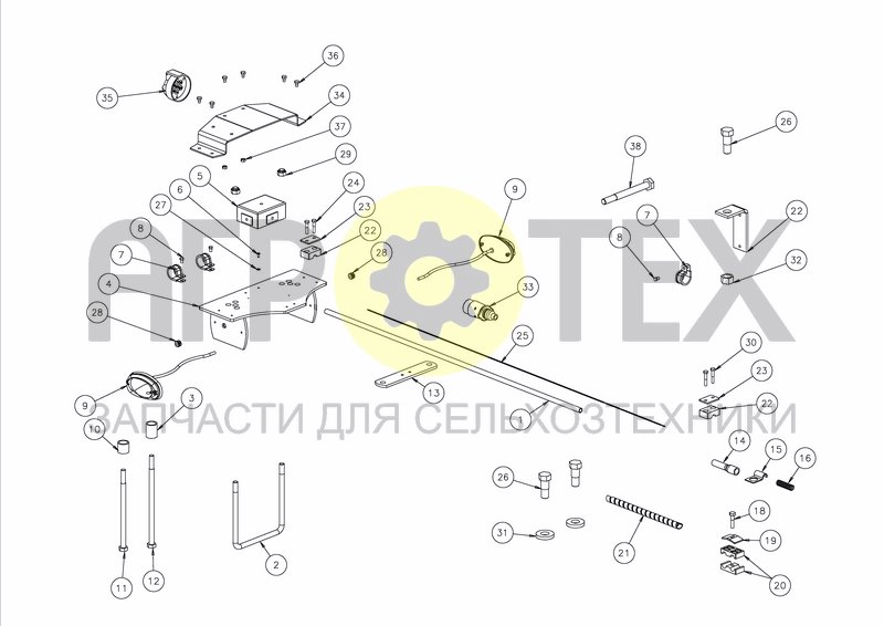 Чертеж LIGHTS (SIDE MOUNTED)