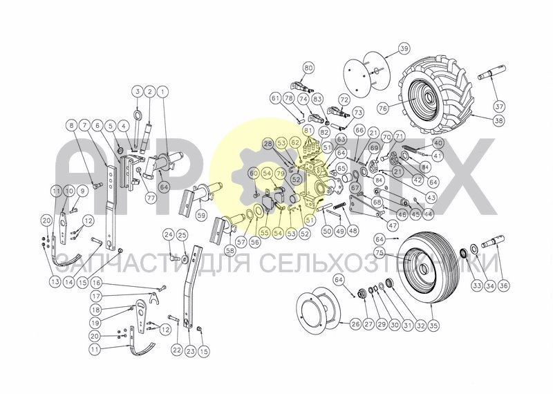 DEPTH/TRANSPORT WHEEL 99 (FROM 01.06.99) (№31 на схеме)