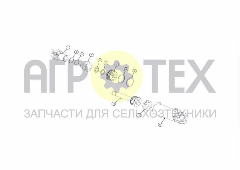 Чертеж CYLINDER D75X130