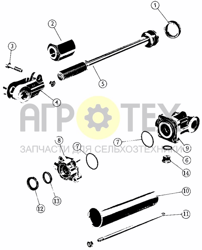 Чертеж CYLINDER D75X200 (BEFORE 01.08.96)