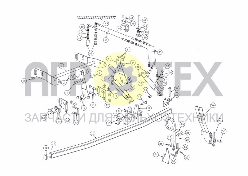 FRONT MOUNTED EQUIPMENT FOR DOUBLE ROLLER SECTION (№2 на схеме)