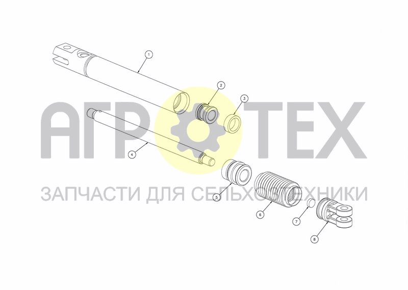 Чертеж CYLINDER D40X510