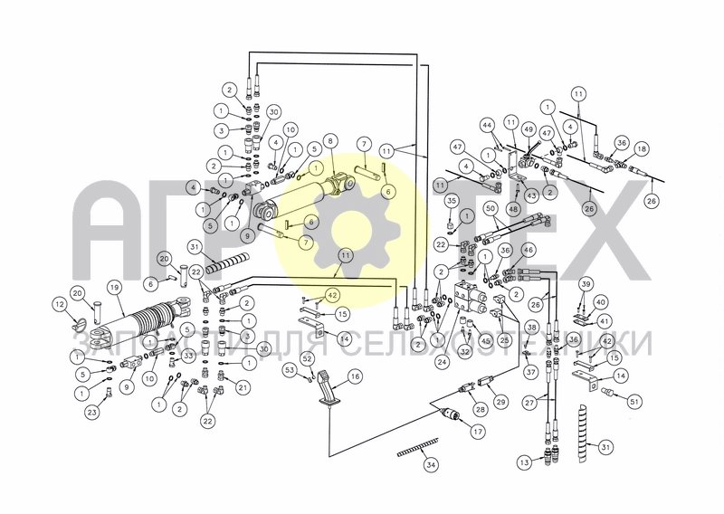 HYDRAULICS S-ARM EG/LB-HD-300 (BEF. 15.05.03) (№51 на схеме)