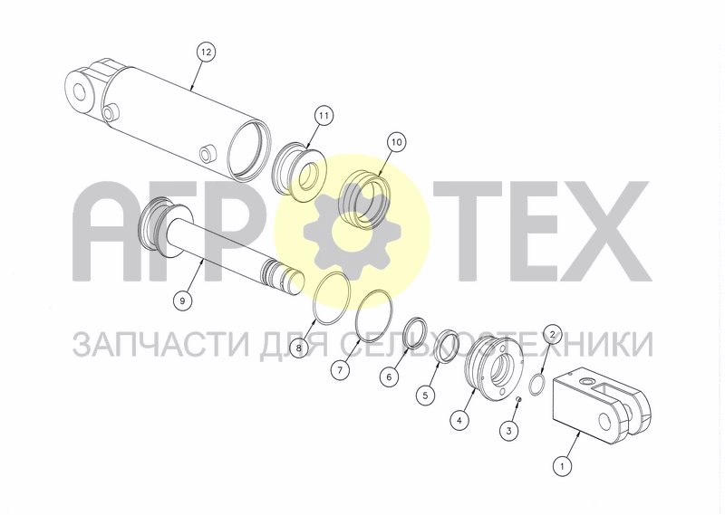 CYLINDER D80X150 (MEMORY) (FROM 01.01.01) (№4 на схеме)