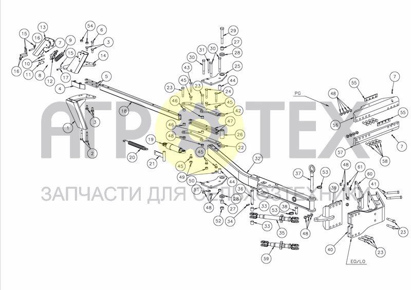 ARM + SHOCK ABS. EO/LO (FR. 03.01), PG (FR. 01.05) (№3 на схеме)