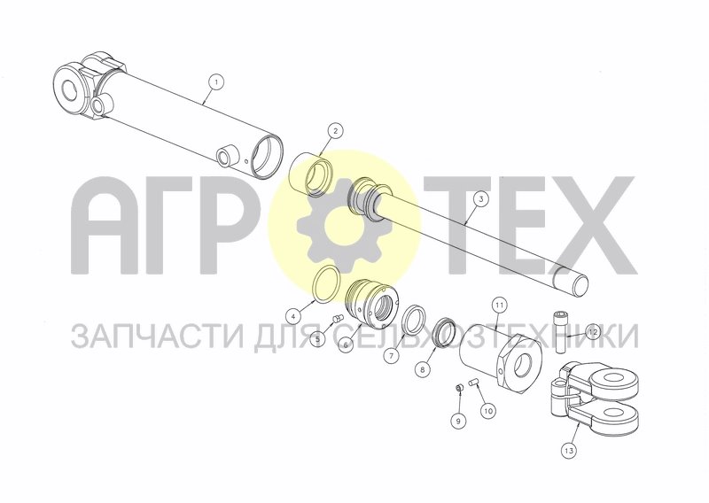 Чертеж CYLINDER D50X200(KK353903) (FROM 01.04.01)