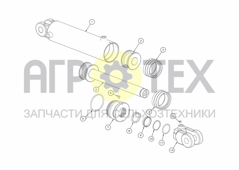 Чертеж CYLINDER D80X200 (MEMORY) (01.04.01 - 02.01.02)