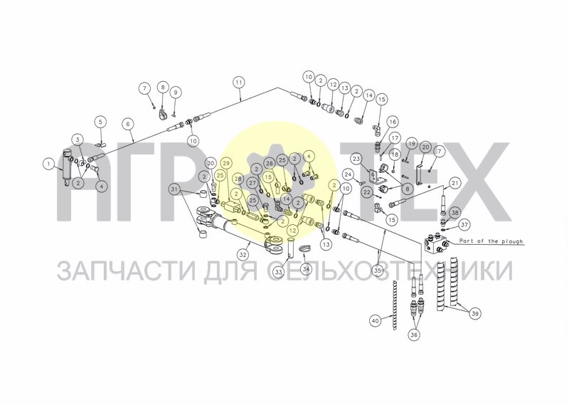 HYDRAULICS PACKER ARM EG/LB,ED/LD-HD (FR 15.05.03) (№18 на схеме)