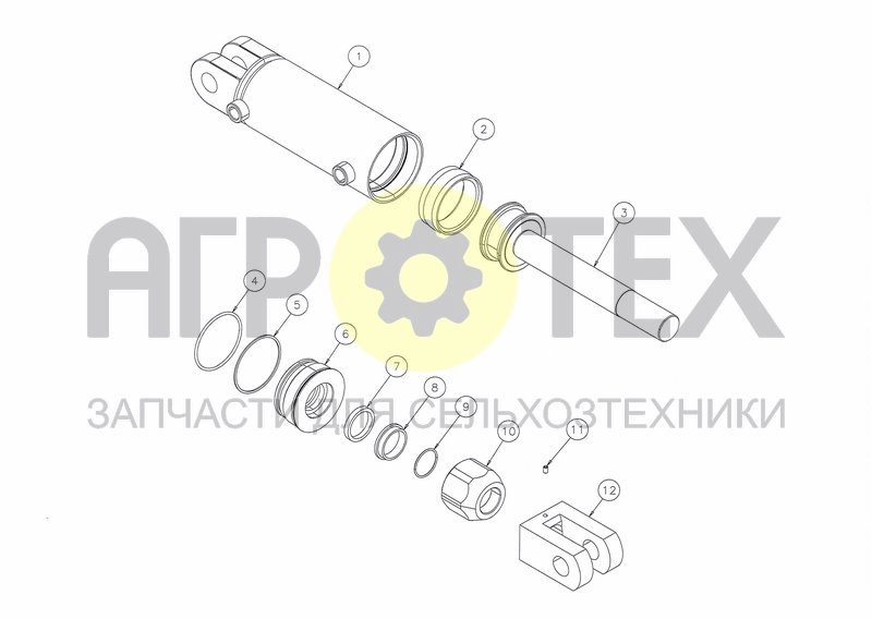 Чертеж CYLINDER D75X130