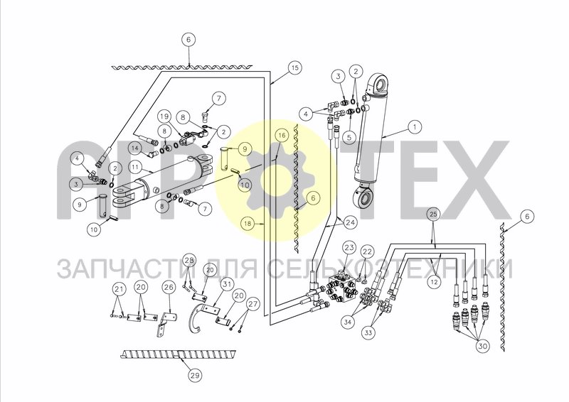 Чертеж HYDRAULICS + SEQUENCE MEMORY