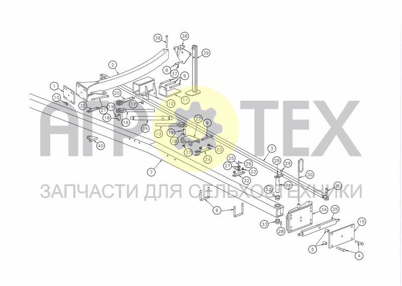 MAIN FRAME, FRONT PART (№28 на схеме)