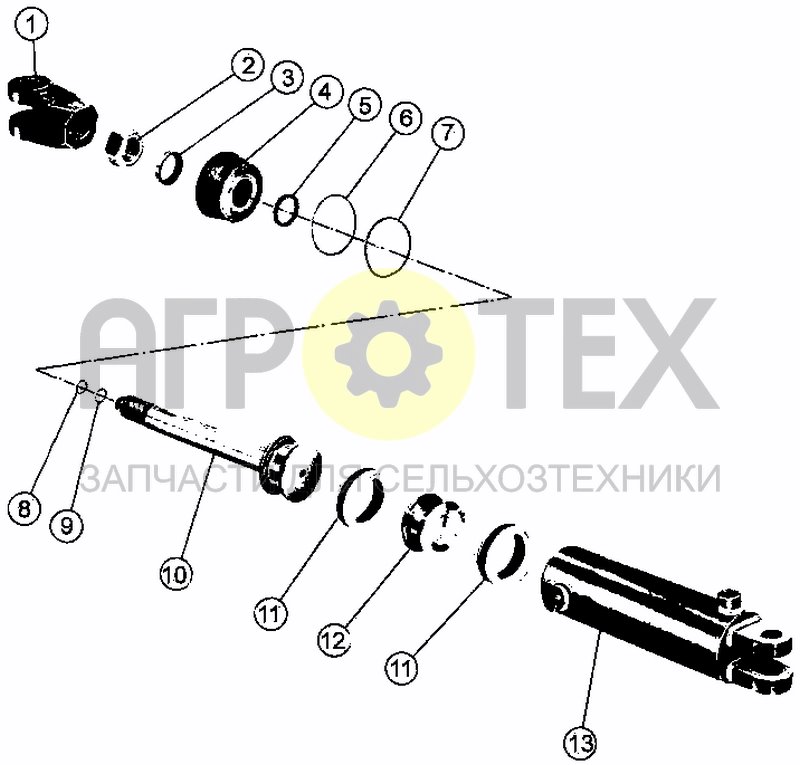 Чертеж CYLINDER D80X200 (MEMORY) ( BEFORE 15.01.98 )