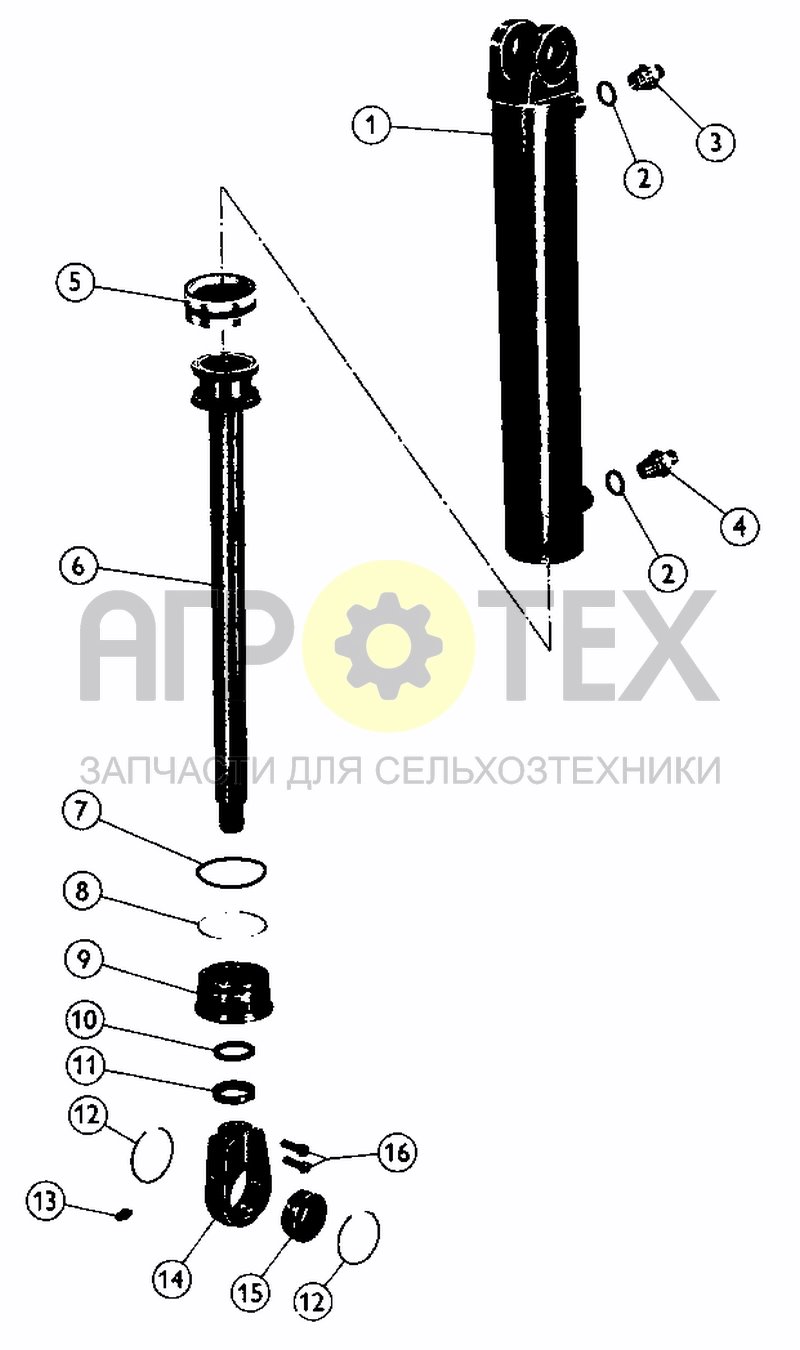 CYL. D75X400 (TURN-OVER HS-240) (BEF. 01.07.97) (№13 на схеме)