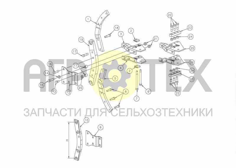 BEAM AND SUPPORTS (№21 на схеме)