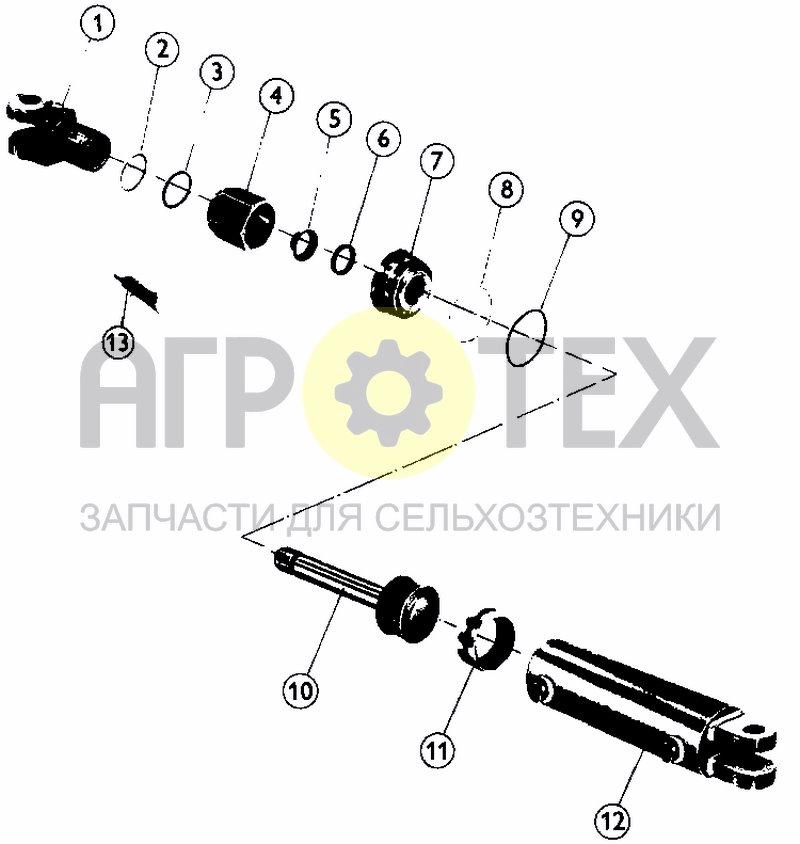 Чертеж CYLINDER D75X130 (90° CONNECTORS; BEF. 01.09.99)