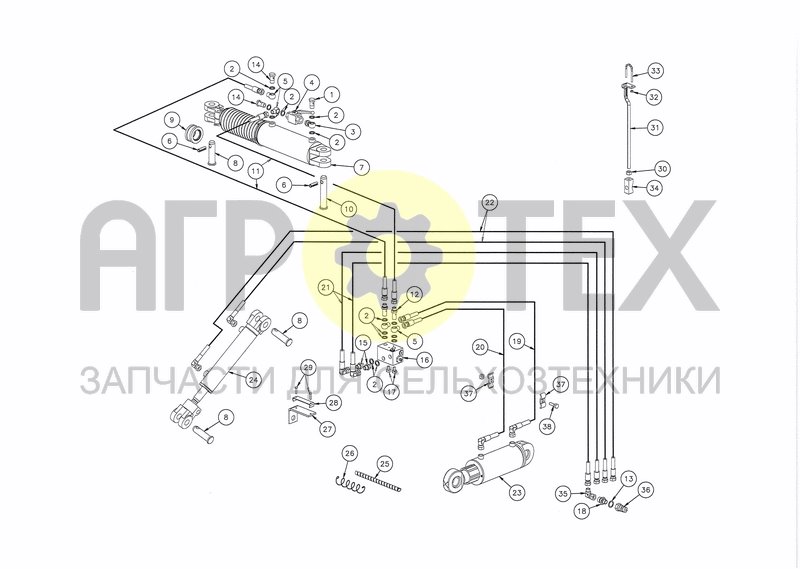 Чертеж HYDRAULICS HS-160 + ALIGNMENT