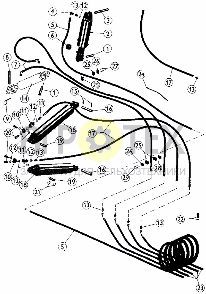 Чертеж HYDRAULICS (BEFORE 01.08.93)