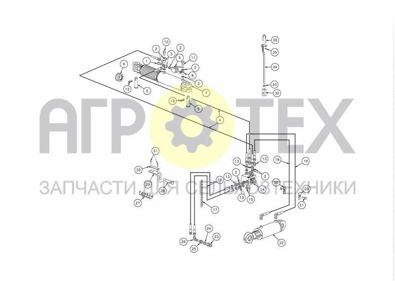 Чертеж HYDRAULICS HS-160 + SEQUENCE VALVE