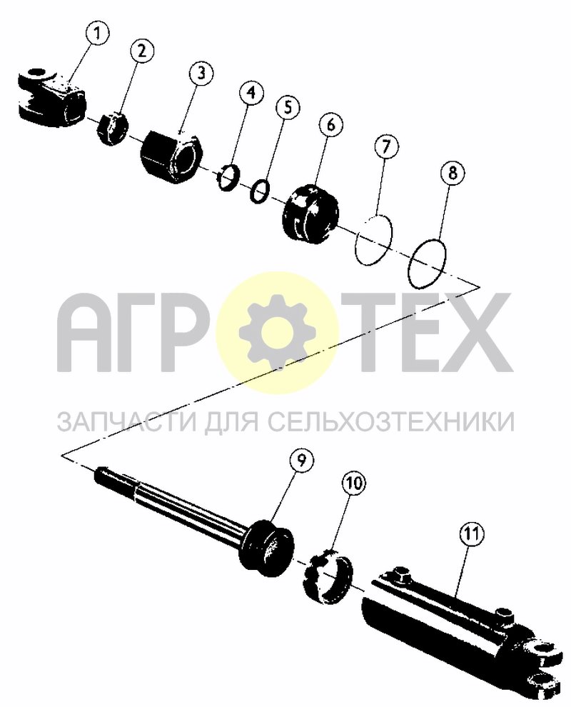 Чертеж CYLINDER D80X200 (ALIGNMENT) (BEF. 01.03.99)