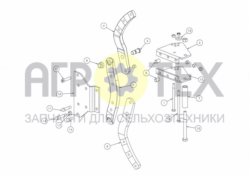 BEAM (SHEAR BOLT) + BEAM SUPPORT (№8 на схеме)