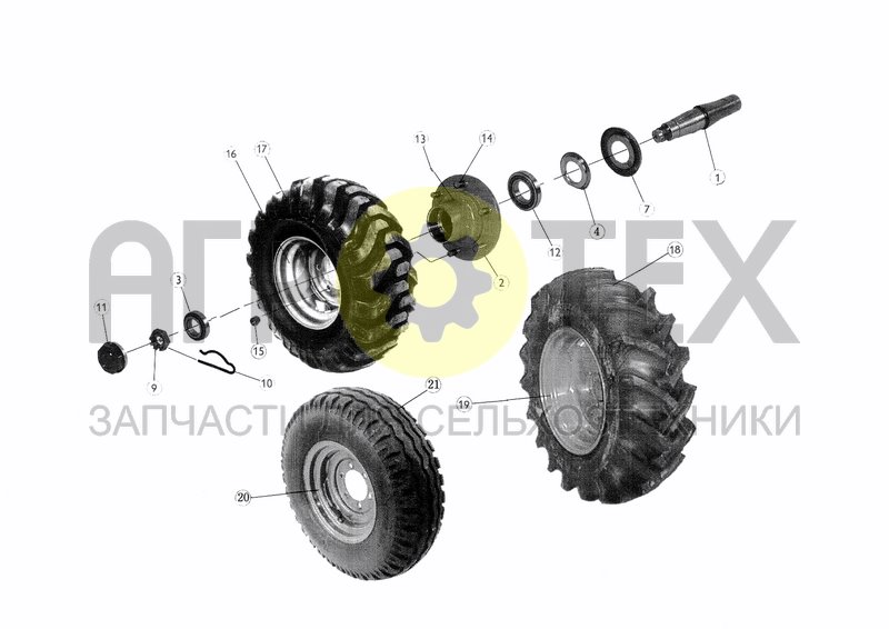 WHEELS (FROM 01.03.97) (№16 на схеме)