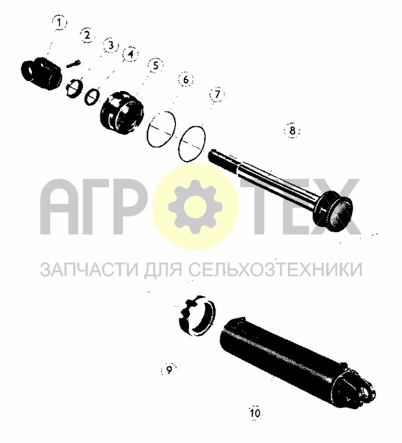 Чертеж CYLINDER D100X400 (TURN-OVER) (BEFORE 01.03.99)