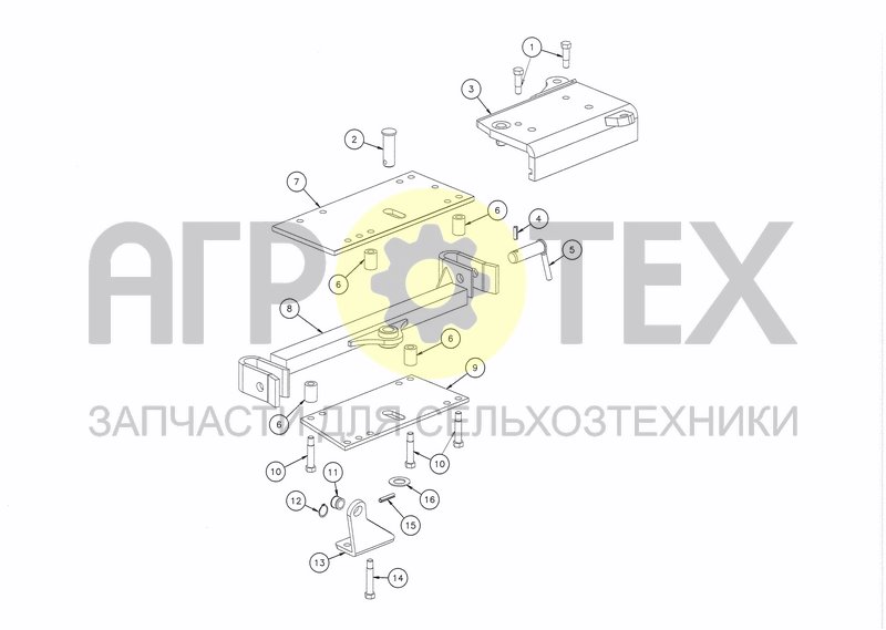 CROSS SHAFT (FROM 01.01.95) (№1 на схеме)