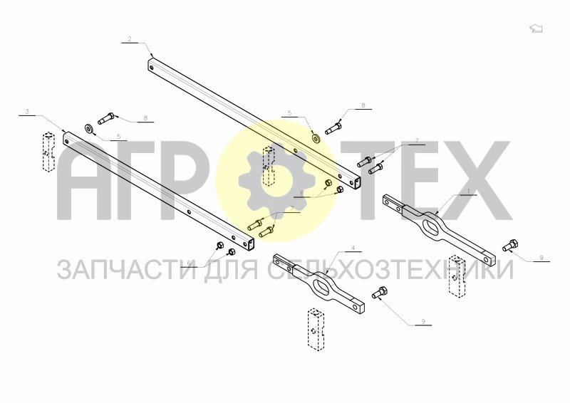 PARALELL ROD FRAME MOUNTED WHEEL (№7 на схеме)