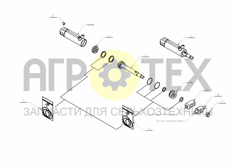 Чертеж MEMORY CYLINDER D63-D32X310+120 (A133939088)