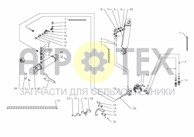 Чертеж HYDRAULICS + SEQUENCE VALVE