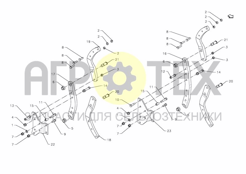 BEAM (SHEAR BOLT) (№22 на схеме)