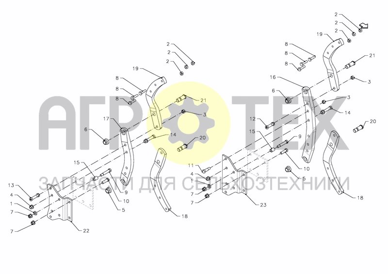 Чертеж BEAM (SHEAR BOLT)