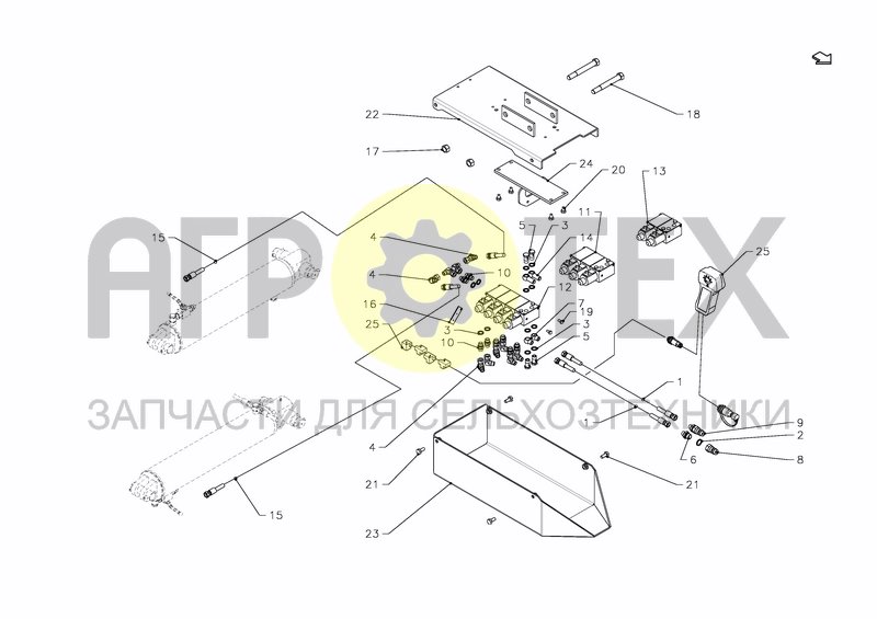 Чертеж HYDRAULICS VALVE CONTROLLER